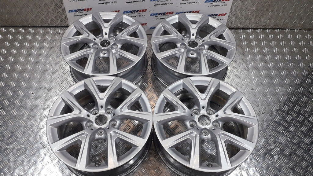 4x Alufelge 17 Zoll 6.5" 5x112 39ET Glanz Silber 6856076 BMW F39 F48 Rim Wheel FEL6773912698zk
