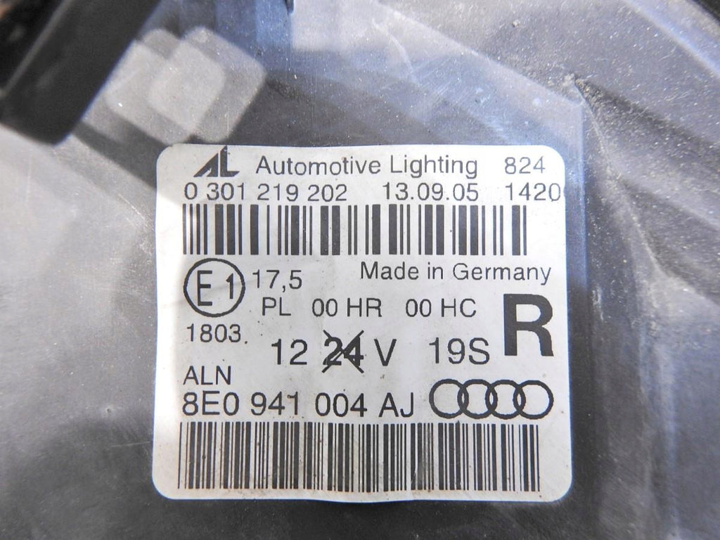 Frontscheinwerfer Audi A4 B7 8E0941004A J 0301219202 Rechts Headlight