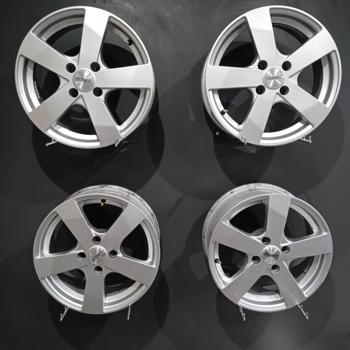 4x Alufelge 16 Zoll 6.5" 4x108 15ET KBA49296 Peugeot I Rim Wheel FEL3214610208qs