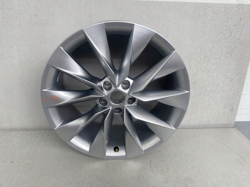 1x Alufelge 19 Zoll 8.0" 5x112 45ET Glanz Silber 5LA601025AP Skoda Enyaq FEL5406088160zp