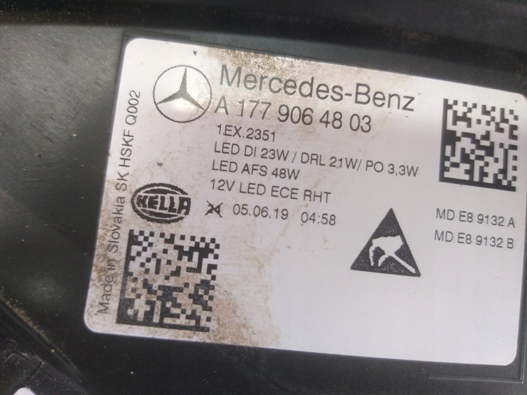 Frontscheinwerfer Mercedes-Benz W177 A1779064803 LED Rechts Headlight SCH2345265348fq