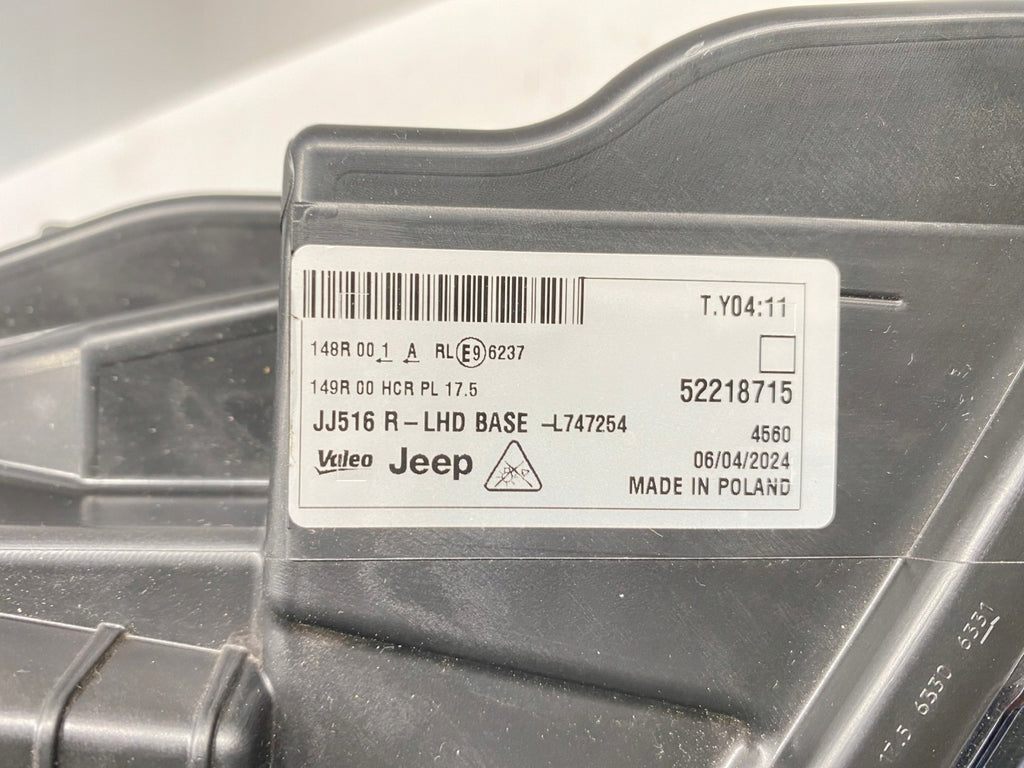 Frontscheinwerfer Jeep I 52218715 LED Rechts Scheinwerfer Headlight SCH2274726624wb