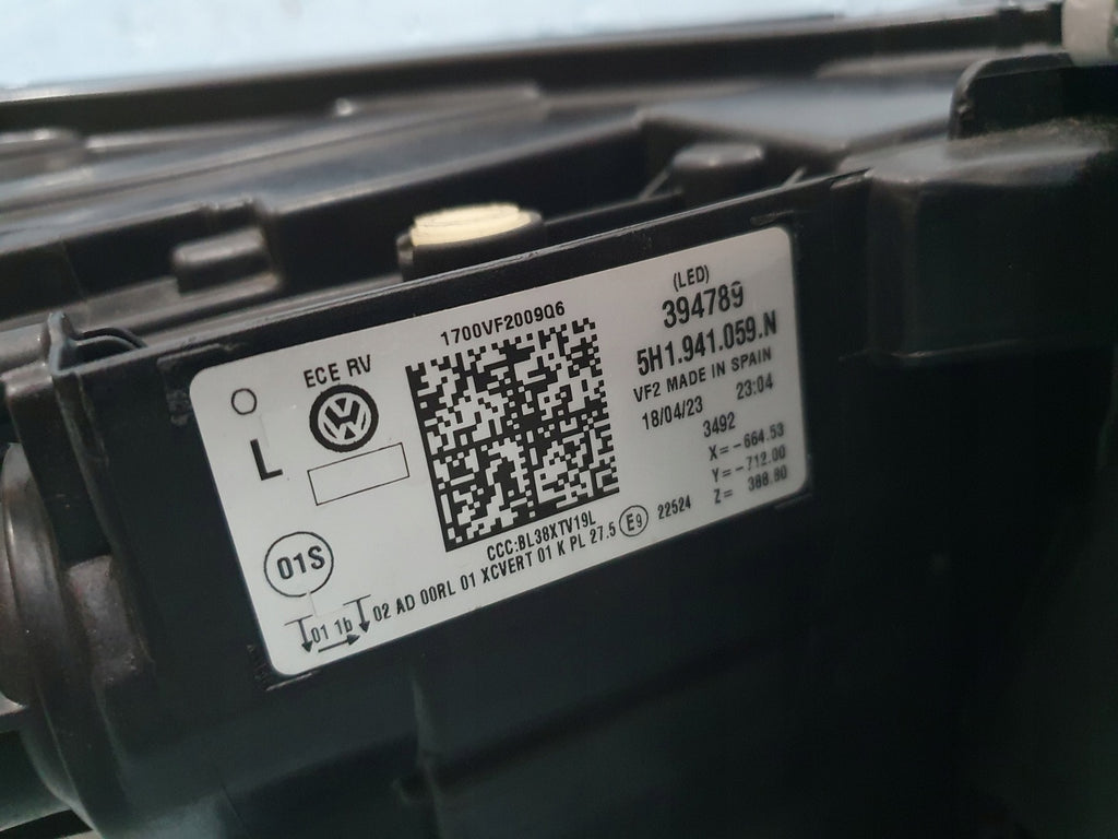 Frontscheinwerfer VW Golf VIII 5H1941059 LED Links Scheinwerfer Headlight SCH8706991776to