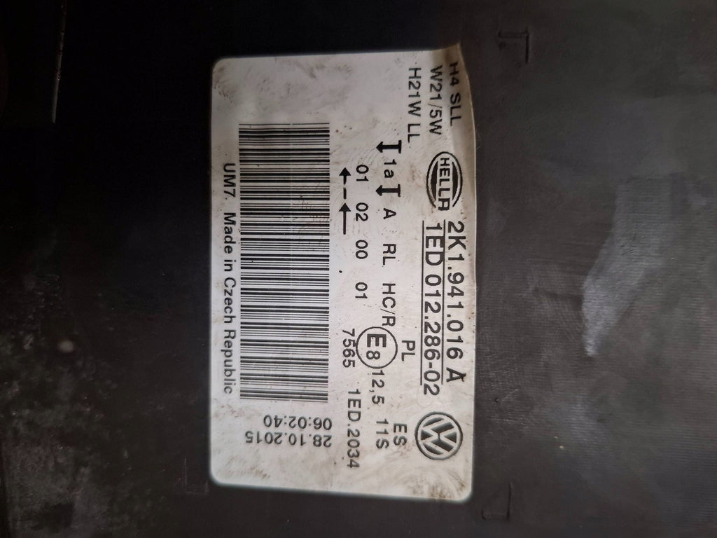 Frontscheinwerfer VW Caddy III 2K1941016A 1ED01228602 Rechts Headlight SCH8321773047hm