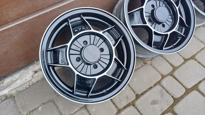 4x Alufelge 14 Zoll 5.5" 4x100 38ET Ford Fiesta Sierra Escort Classic Courier FEL3218996529de