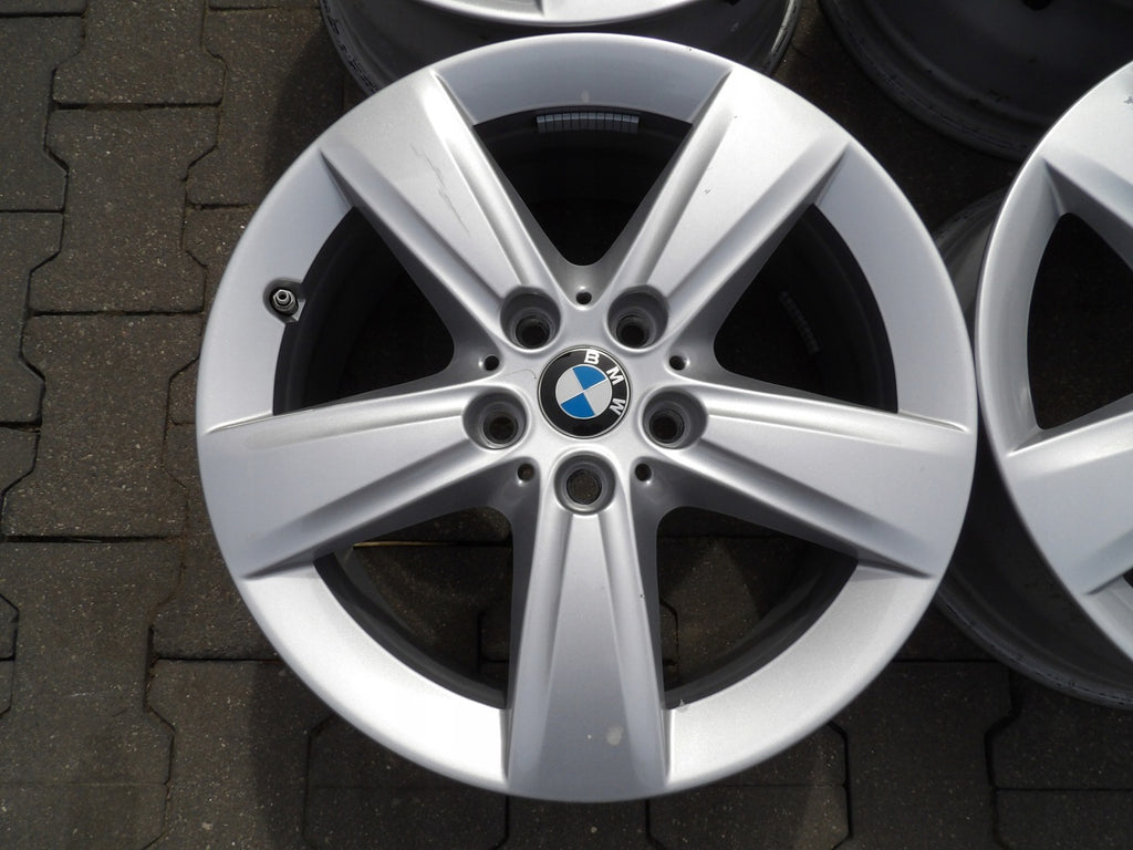 4x Alufelge 17 Zoll 7.5" 5x112 54ET Glanz Silber BMW Rim Wheel FEL9222215777va