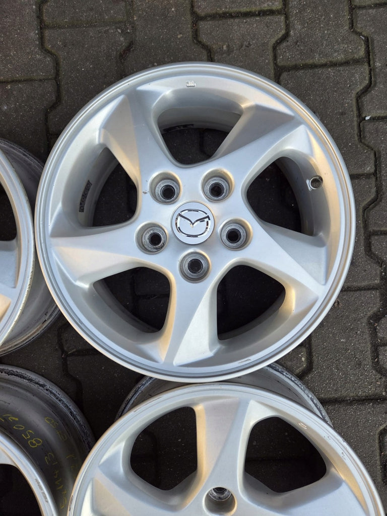 4x Alufelge 15 Zoll 6.0" 5x114.3 50ET Glanz Silber Mazda Premacy Rim Wheel FEL8129788690ch