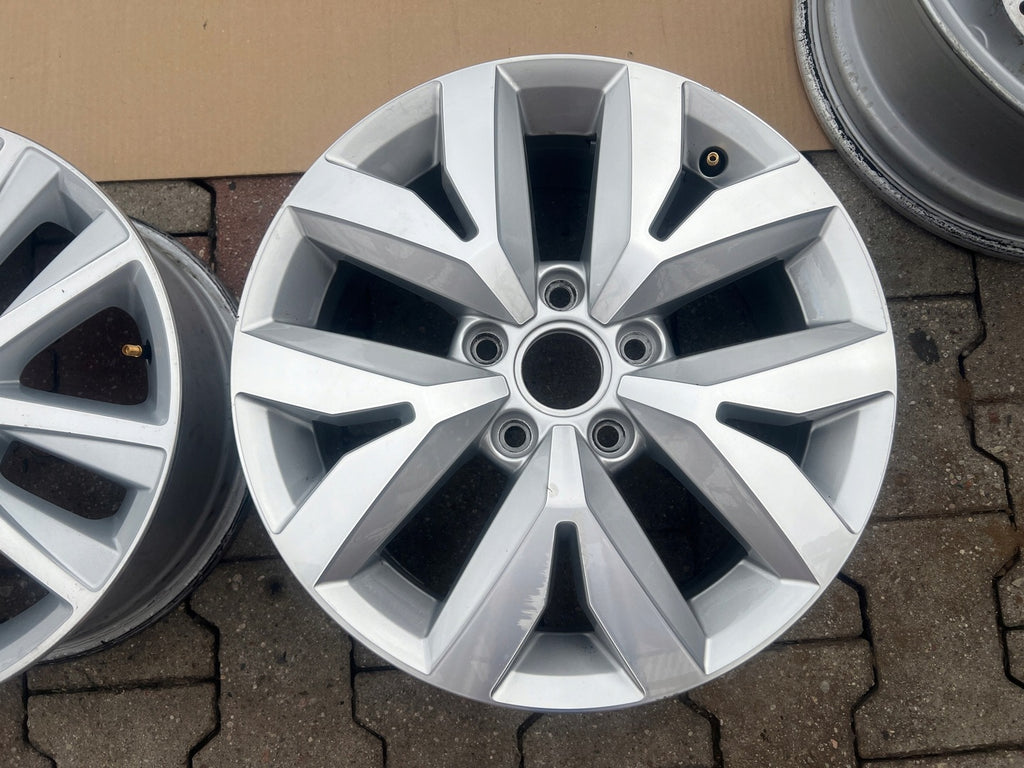 1x Alufelge 16 Zoll 6.5" 5x112 5TA601025M Vw Rim Wheel