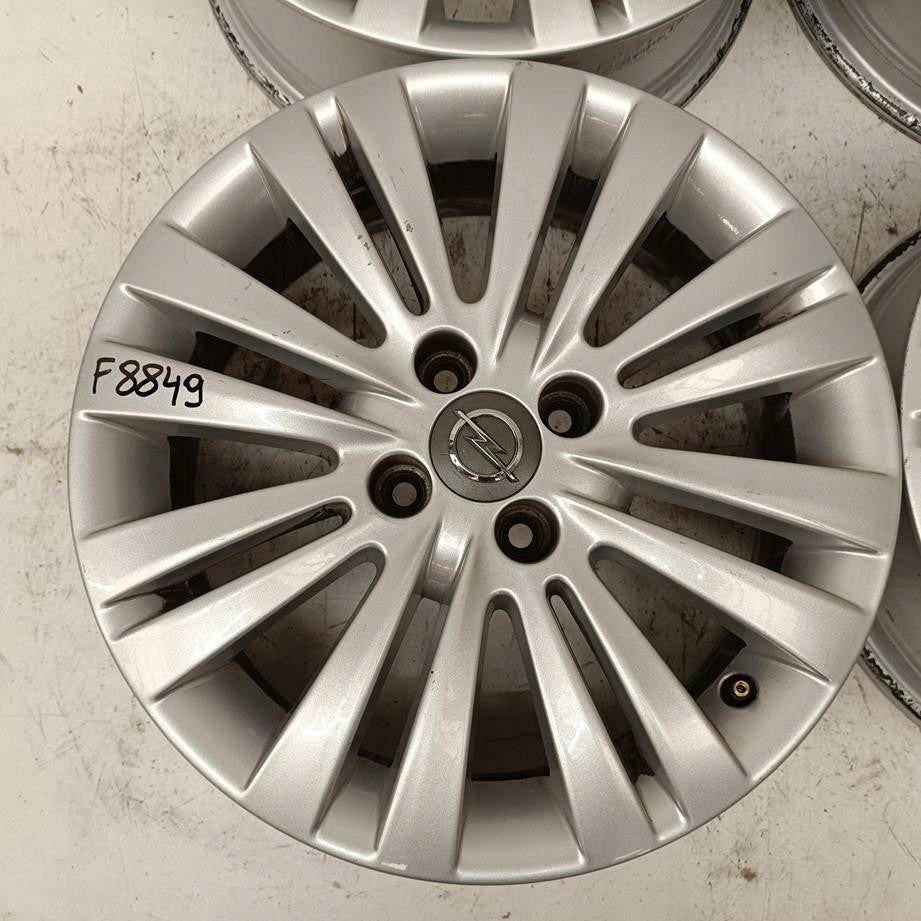 4x Alufelge 16 Zoll 6.0" 4x100 40ET Glanz Silber Opel Meriva A Corsa Rim Wheel FEL1802812064bv