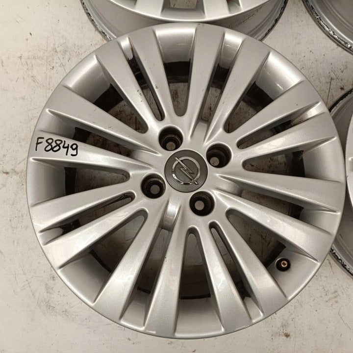 4x Alufelge 16 Zoll 6.0" 4x100 40ET Glanz Silber Opel Meriva A Corsa Rim Wheel FEL1802812064bv
