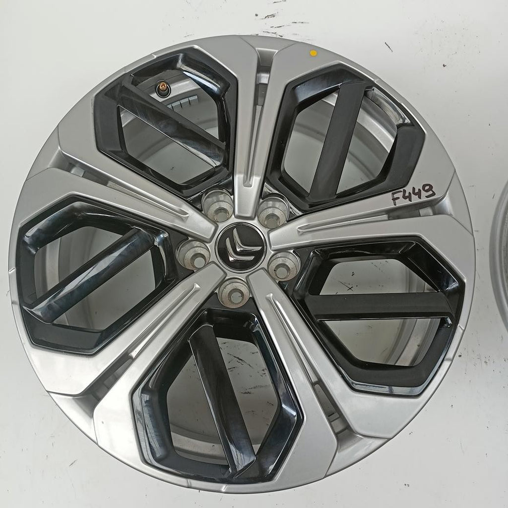 1x Alufelge 19 Zoll 7.0" 5x108 41ET Glanz Silber 9836124480 Citroën C5 I X FEL4456004187tk