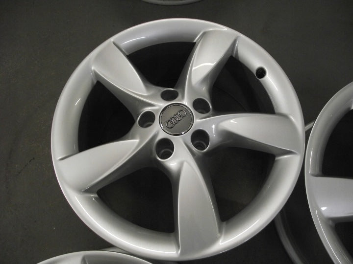 4x Alufelge 17 Zoll 7.5" 5x112 37ET Glanz Silber Audi Rim Wheel FEL8577663336pc