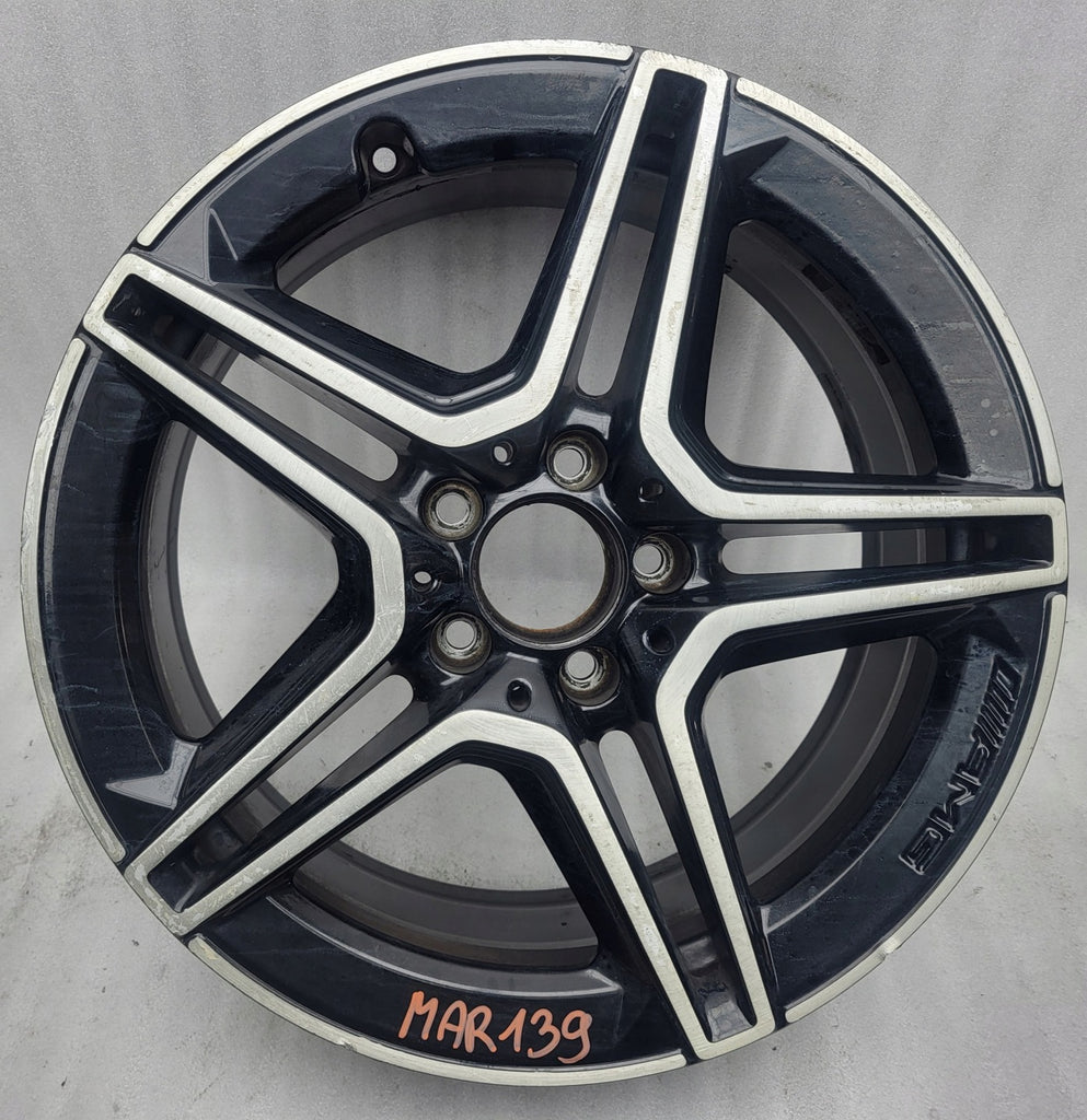 1x Alufelge 18 Zoll 7.5" 5x112 44ET Glanz Schwarz A2054019500 Mercedes-Benz W205 FEL6472690083eb