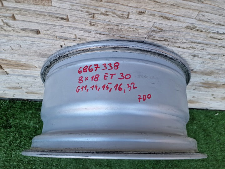 1x Alufelge 18 Zoll 8.0" 5x112 6867338 BMW 8 G16 G14 G11 G15 Rim Wheel FEL1859399863nt
