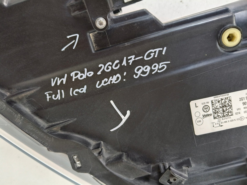 Frontscheinwerfer VW Polo 2G1941035G Full LED Links Scheinwerfer Headlight SCH8398213220mf