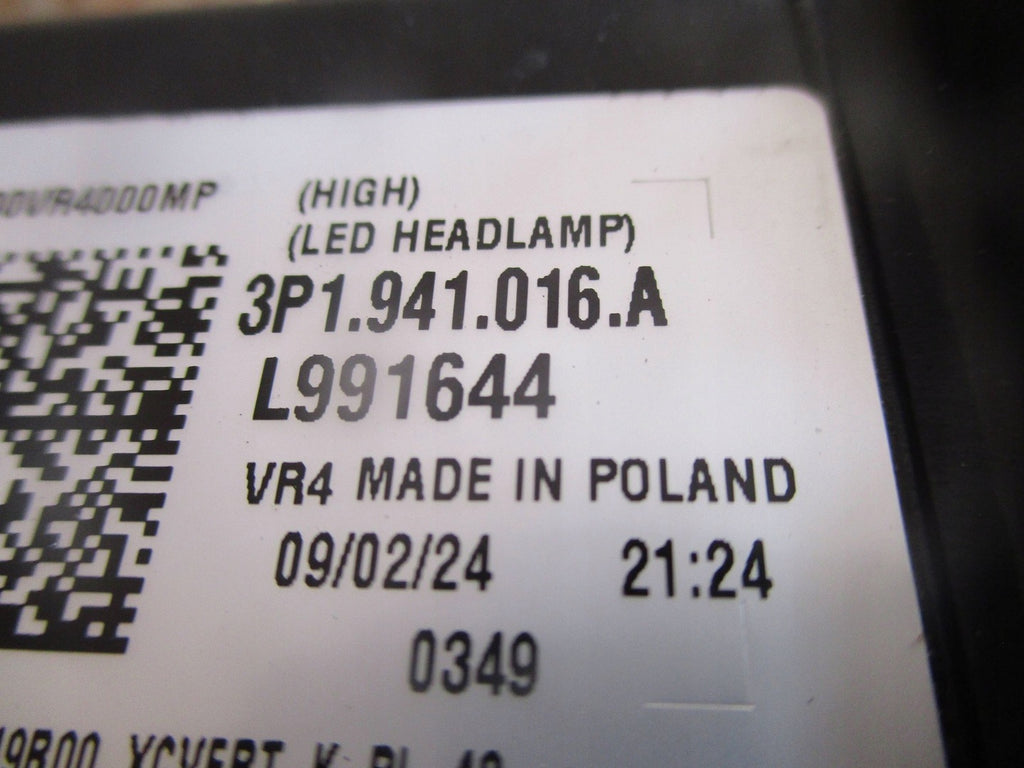 Frontscheinwerfer Skoda Superb 3P1941016A Full LED Ein Stück (Rechts oder Links) SCH6650712822jb