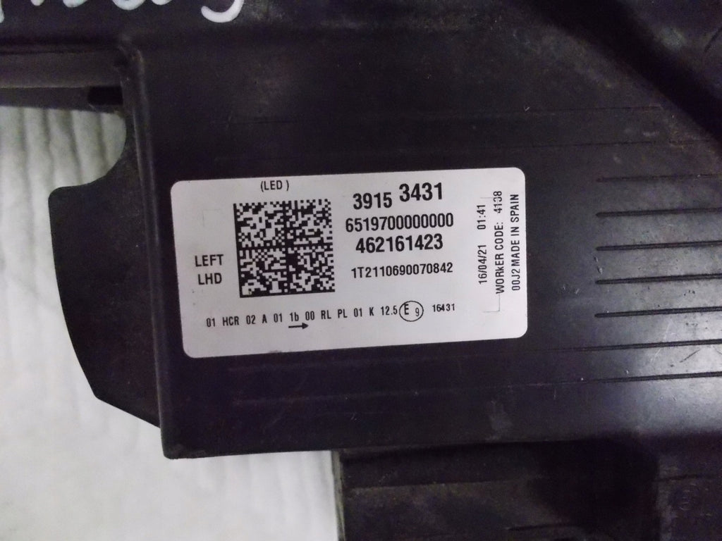 Frontscheinwerfer Opel Crossland X 39153431 Links Scheinwerfer Headlight SCH1701551120se