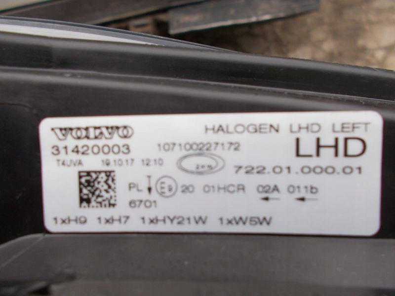 Frontscheinwerfer Volvo S40 31420003 Ein Stück (Rechts oder Links) Headlight SCH5310304911cf