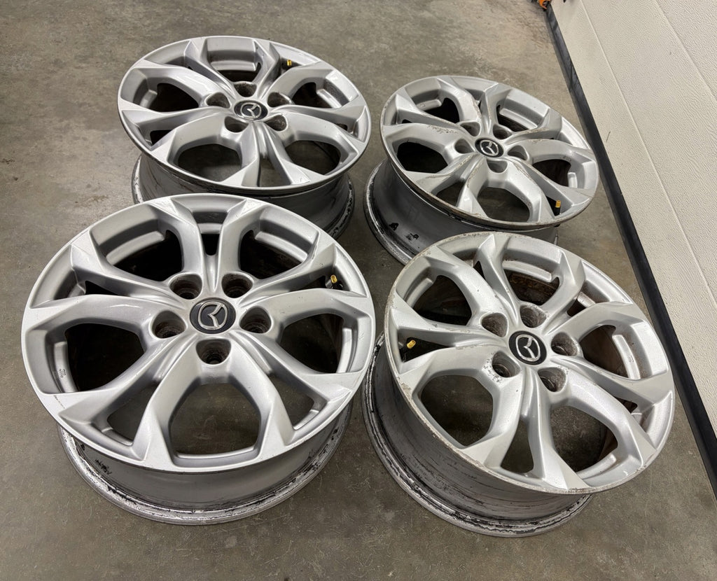 4x Alufelge 16 Zoll 6.5" 5x114.3 50ET Matt Silber 9965F36560 Mazda Cx-3 FEL2207914388dc