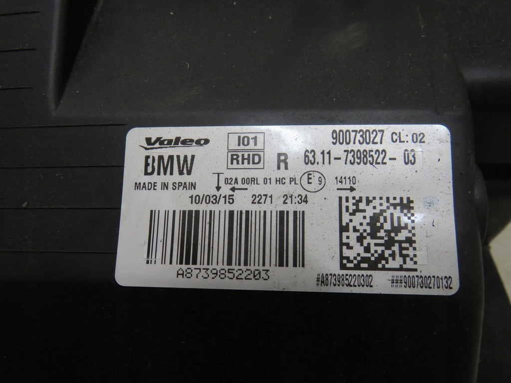 Frontscheinwerfer BMW I3 7398522 LED Rechts Scheinwerfer Headlight SCH2937018908xr