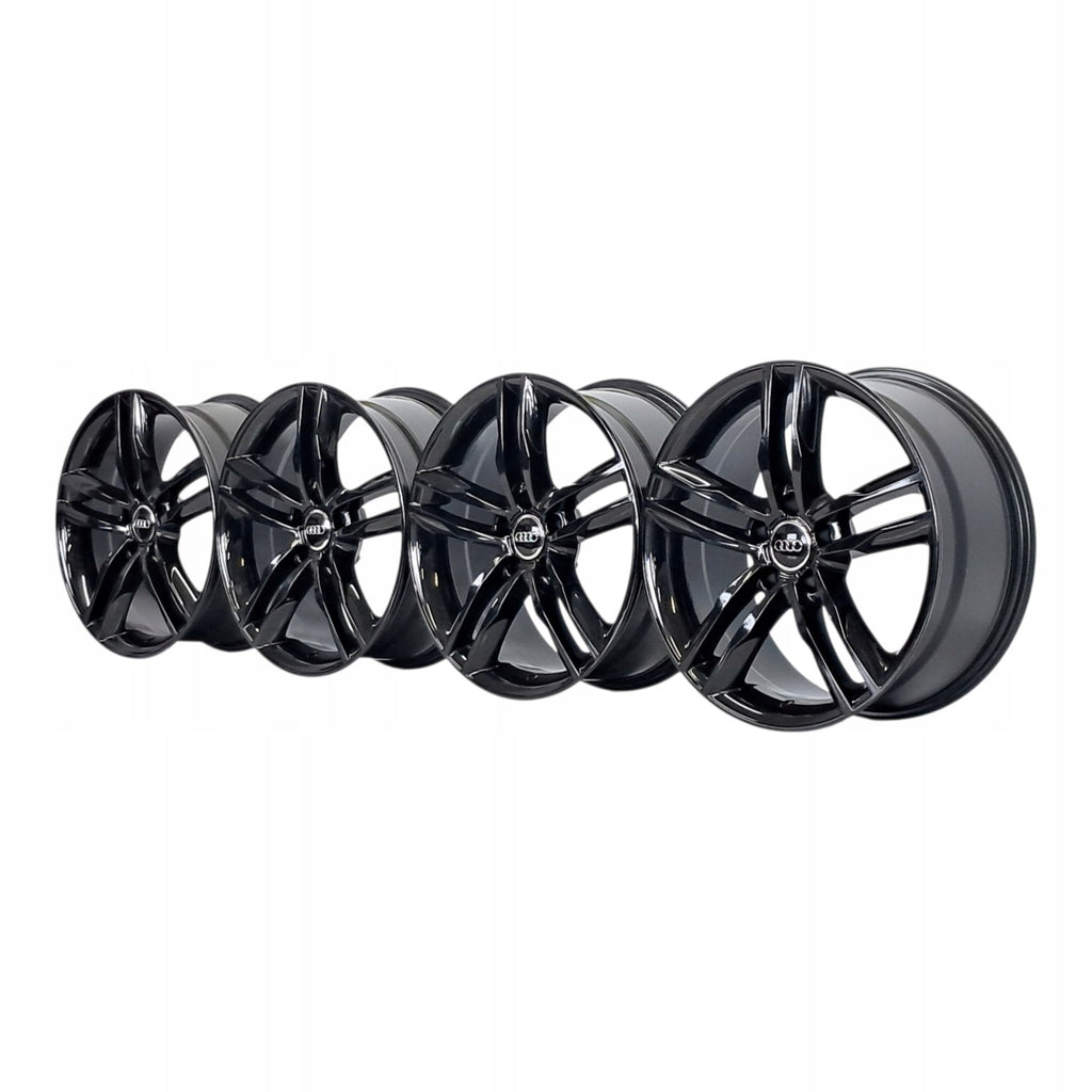 4x Alufelge 18 Zoll 8.0" 5x112 35ET Glanz Schwarz 8K0601025 Audi A4 B7 Rim Wheel FEL6694529644vs