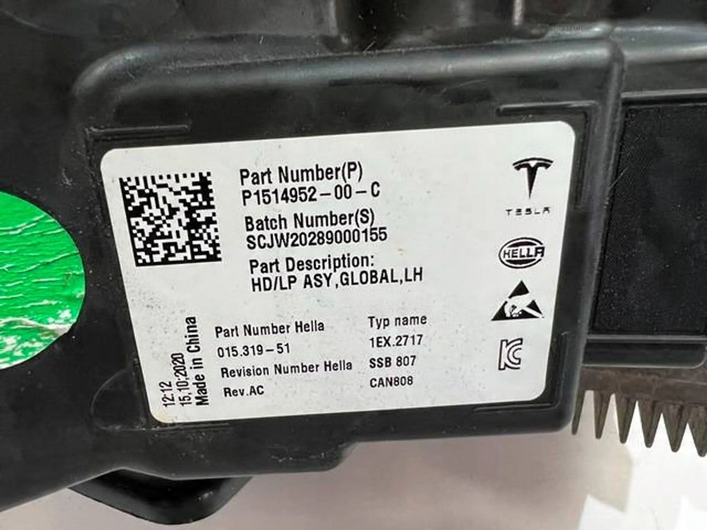 Frontscheinwerfer Tesla Model Y NKO2469 1514952-00 Links Scheinwerfer Headlight