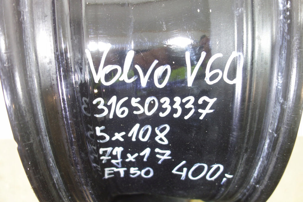 1x Alufelge 17 Zoll 7.0" 5x108 50ET Glanz 316503337 Volvo V60 Rim Wheel