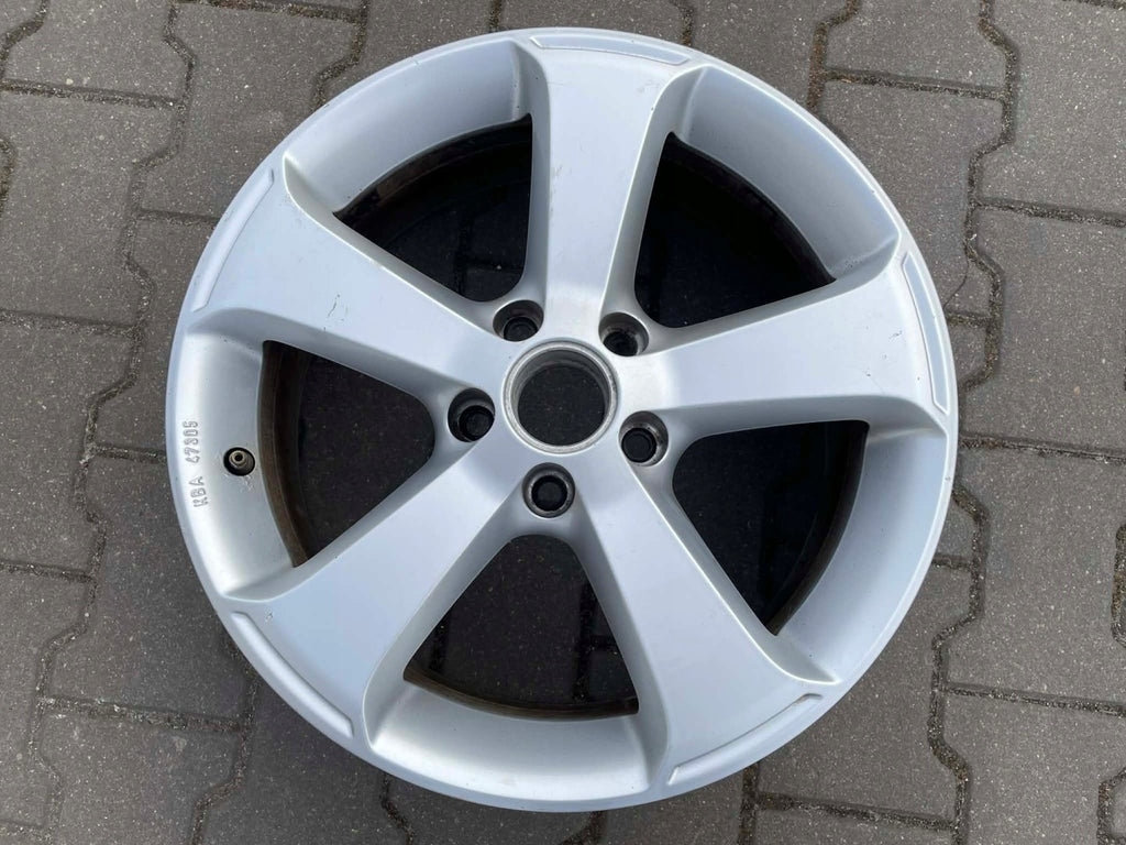 1x Alufelge 17 Zoll 6.5" 5x112 39ET Glanz Silber KBA47305 VW I Rim Wheel FEL8854920892td