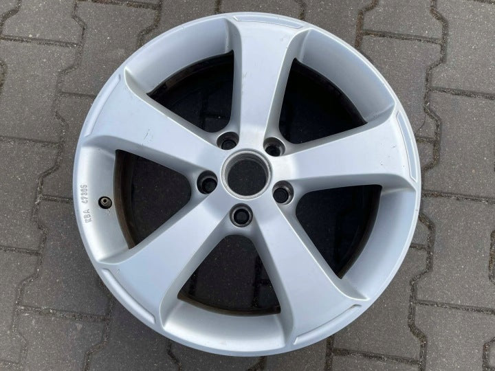 1x Alufelge 17 Zoll 6.5" 5x112 39ET Glanz Silber KBA47305 VW I Rim Wheel FEL8854920892td