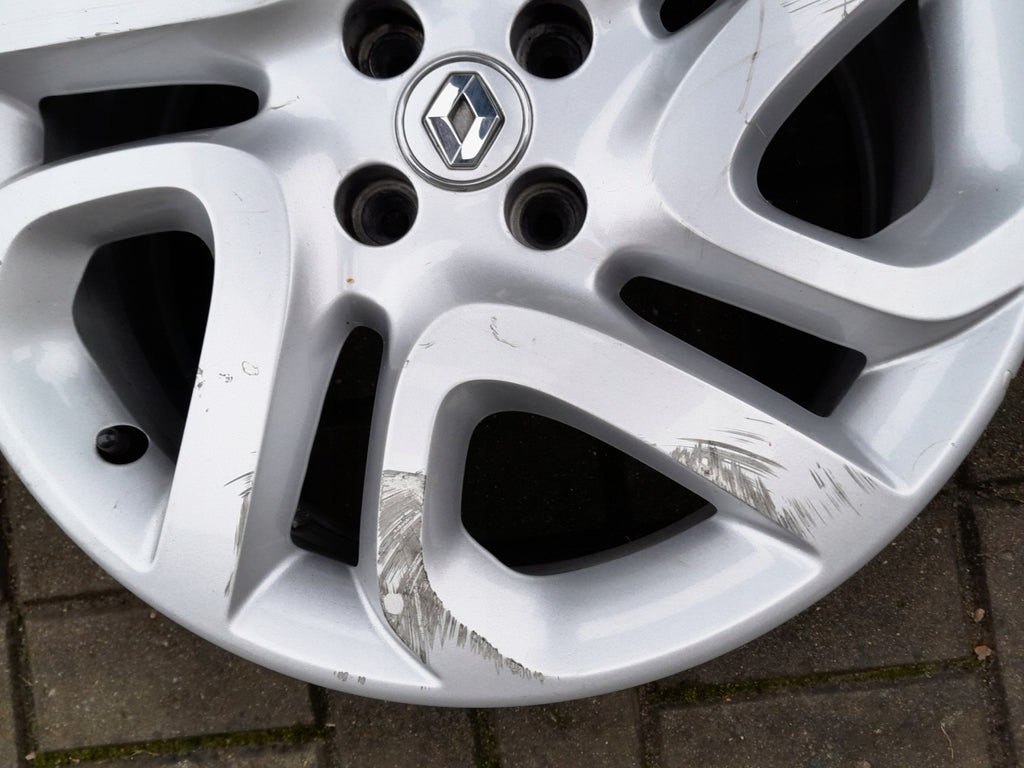 1x Alufelge 17 Zoll 6.5" 4x100 40ET Glanz Renault Captur Rim Wheel FEL5680222699pw