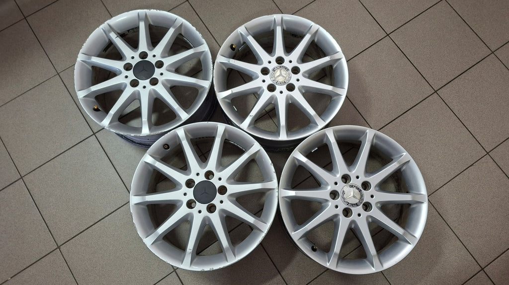 4x Alufelge 17 Zoll 7.0" 5x112 49ET Glanz Silber A1694010702 Mercedes-Benz W245 FEL3660849367gl