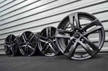 Laden Sie das Bild in den Galerie-Viewer, 4x Alufelge 17 Zoll 7.0" 5x112 42ET Schwarz Audi B6 B7 Rim Wheel FEL3161850127mx