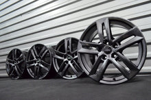 Laden Sie das Bild in den Galerie-Viewer, 4x Alufelge 17 Zoll 7.0" 5x112 42ET Schwarz Audi B6 B7 Rim Wheel FEL3161850127mx