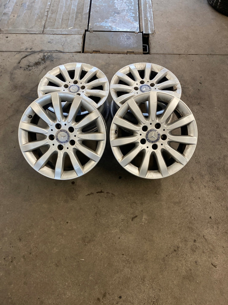 4x Alufelge 16 Zoll 7.5" 5x112 42ET Glanz Silber A2114015702 Mercedes-Benz W211 FEL7925850317nw