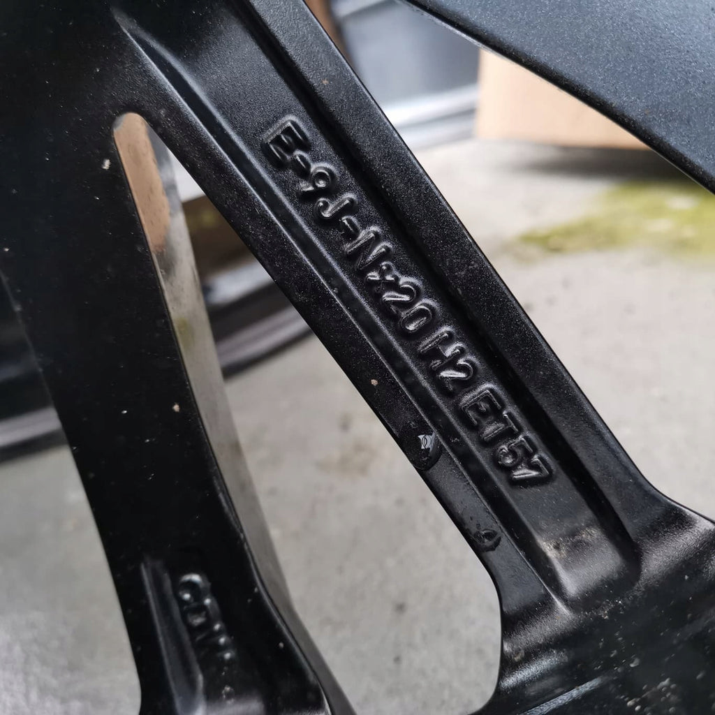 1x Alufelge 20 Zoll 9.0" 5x112 57ET Glanz Schwarz 85E601025L Audi E-Tron FEL3616189249hz