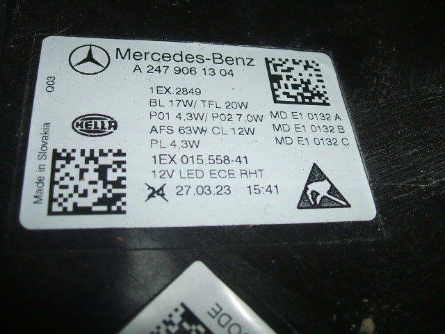 Frontscheinwerfer Mercedes-Benz W247 A2479061304 A2479061404 Full LED Ein Satz SCH3538878851nb