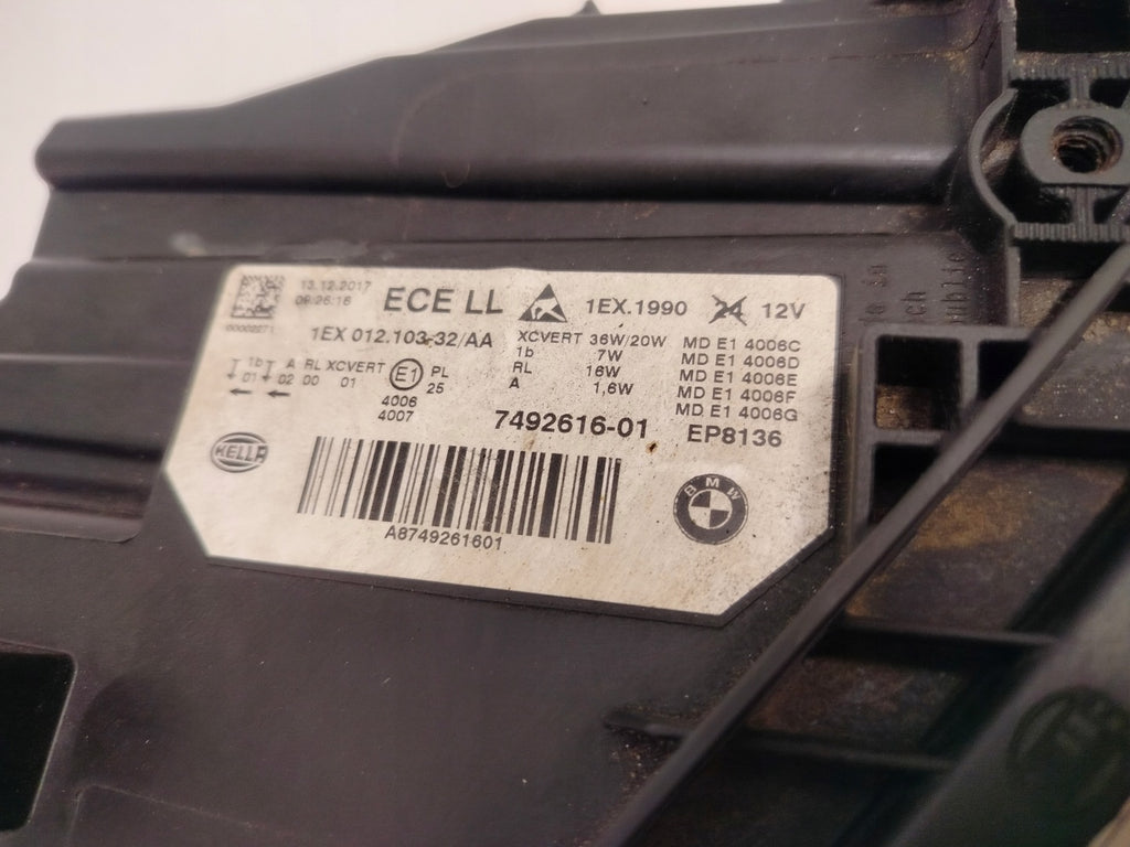 Frontscheinwerfer BMW F30 7492616-01 Full LED Rechts Scheinwerfer Headlight SCH2333917645uc