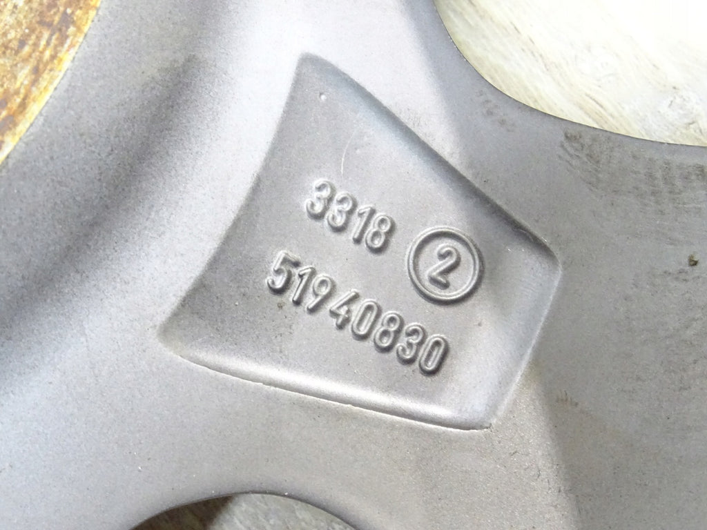 1x Alufelge 16 Zoll 6.5" 4x98 35ET Matt Graphit 51940830 Fiat 500 Mg Rim Wheel