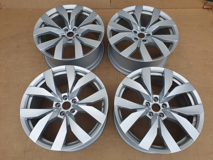 4x Alufelge 20 Zoll 9.0" 5x112 33ET Glanz Silber 760601025 VW Touareg Rim Wheel FEL3885024077dh