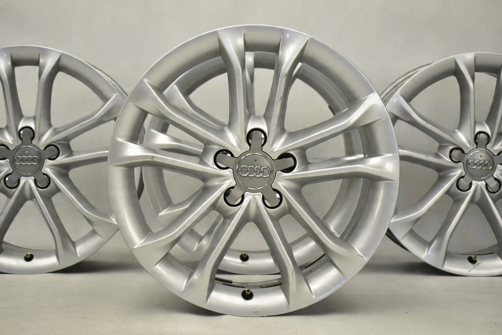 4x Alufelge 18 Zoll 7.0" 5x112 43ET Glanz Silber 8U0601025R Audi Q3 Rim Wheel
