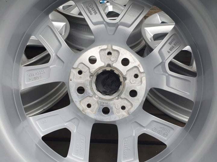 4x Alufelge 17 Zoll 6.5" 5x112 39ET Glanz Silber 6856076 BMW X1 F48 Rim Wheel FEL5574766925bc