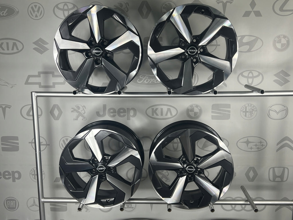 4x Alufelge 18 Zoll 7.5" 5x114.3 45ET Glanz Graphit Mg X Trail I Qashqai FEL2289578287jq