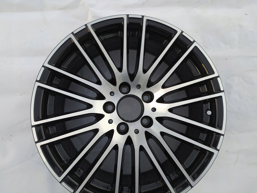1x Alufelge 18 Zoll 7.5" 5x112 40ET Glanz Schwarz A2064014900 Mercedes-Benz W206