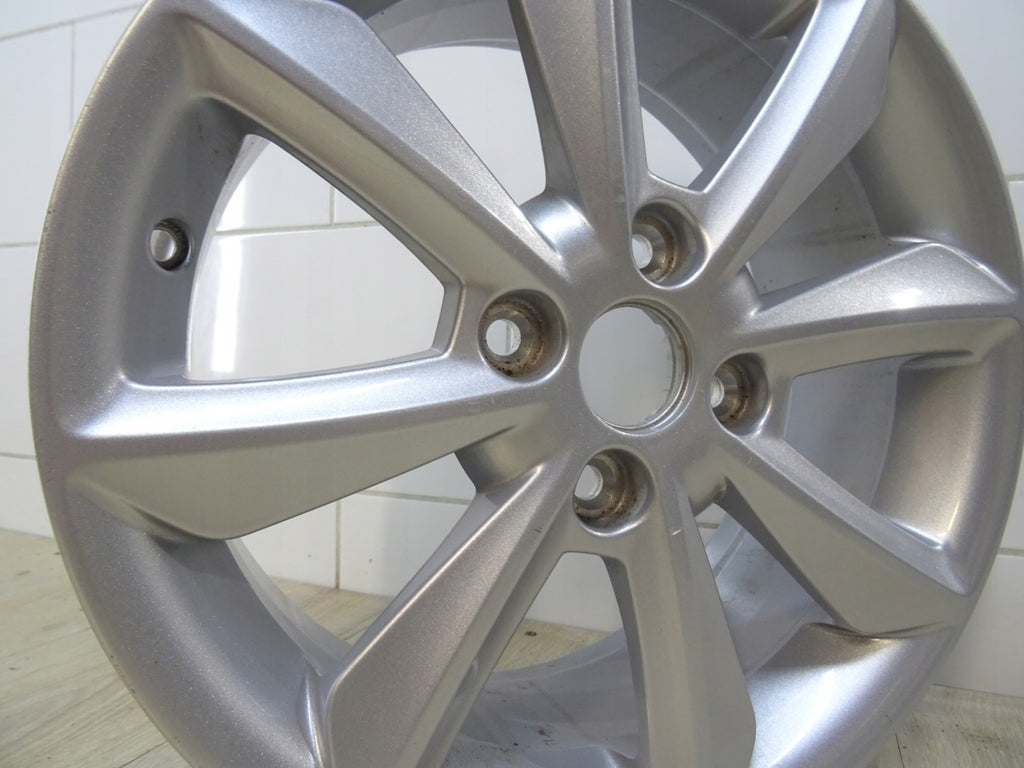 1x Alufelge 16 Zoll 6.5" 4x108 47 5ET Glanz Silber H1BJ-1007-C1A Ford Fiesta FEL1714748341pi