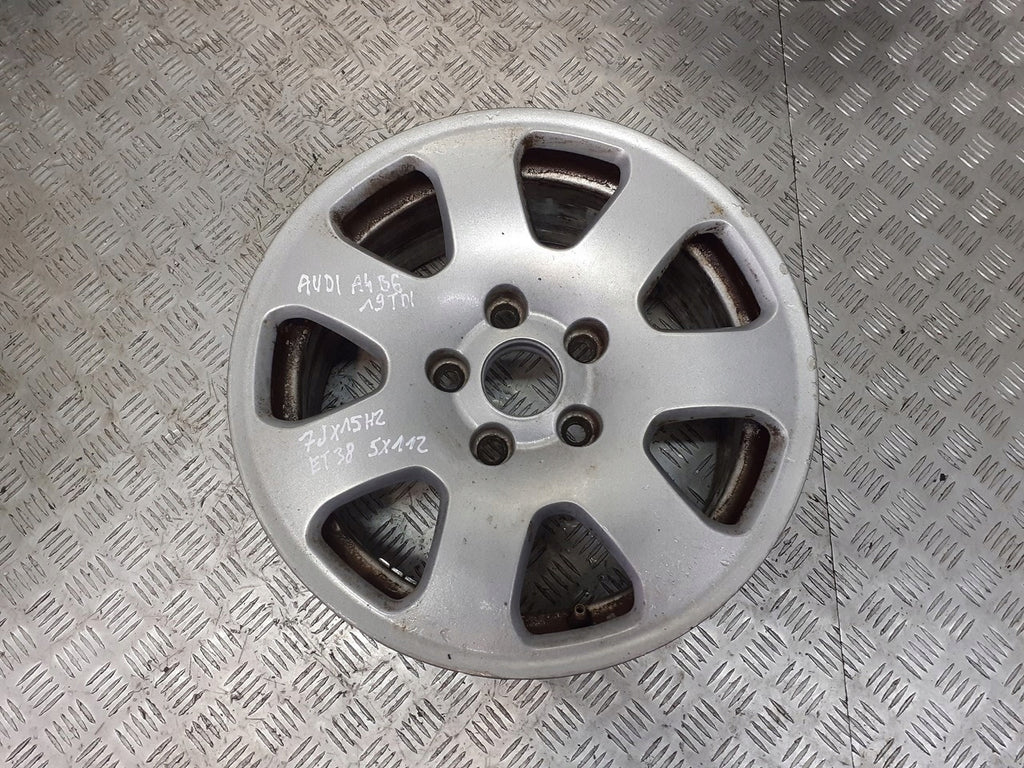 1x Alufelge 15 Zoll 7.0" 5x112 Audi A4 B6 Rim Wheel FEL3454028976ny