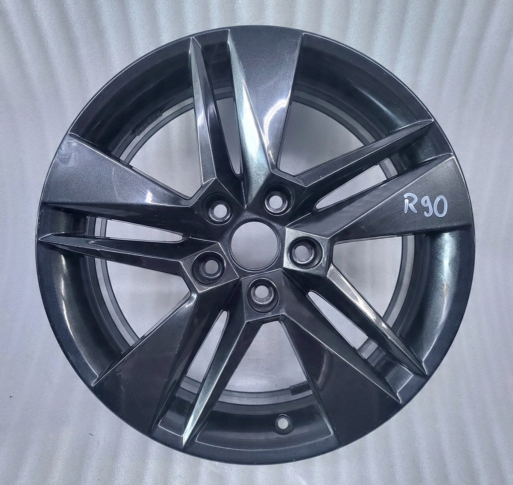 1x Alufelge 17 Zoll 6.5" 5x112 41ET Glanz Schwarz 3V0601025BG Skoda Superb Iii
