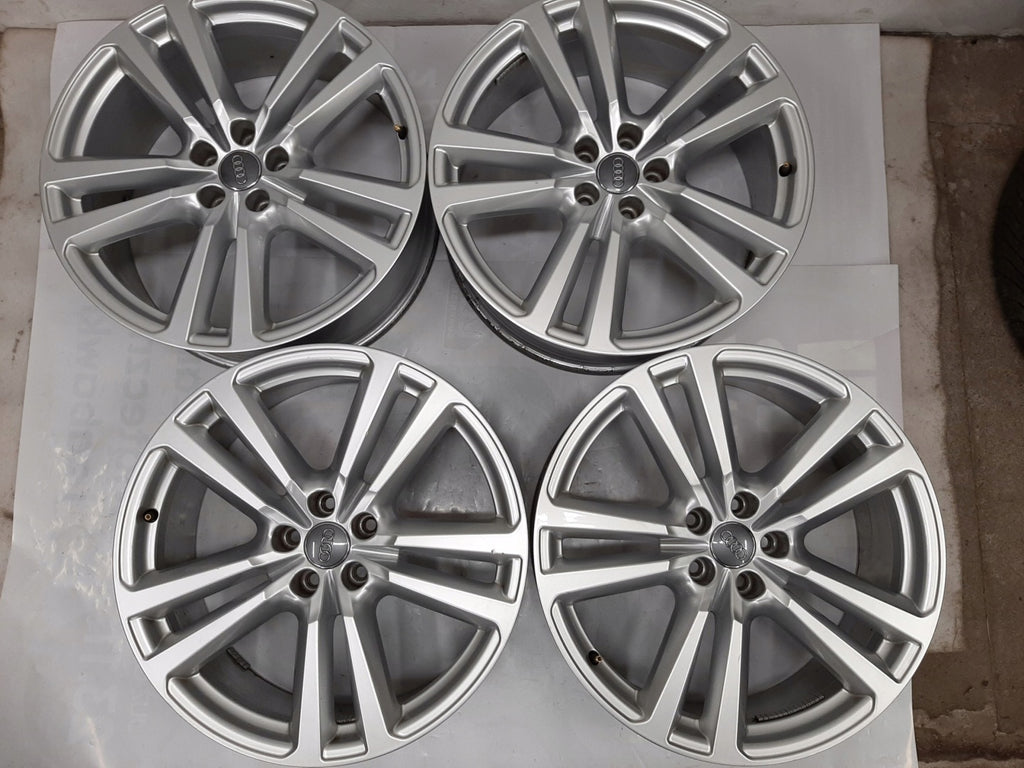4x Alufelge 20 Zoll 8.0" 5x112 28ET Glanz Silber Audi Q7 Rim Wheel FEL9915999156aj