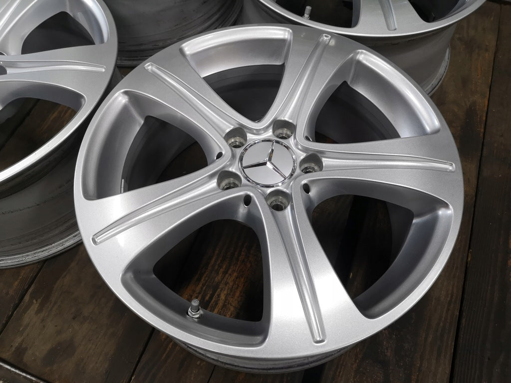 4x Alufelge 17 Zoll 7.5" 5x112 40ET Glanz Silber A2134011200 Mercedes-Benz W213 FEL3902520014kp