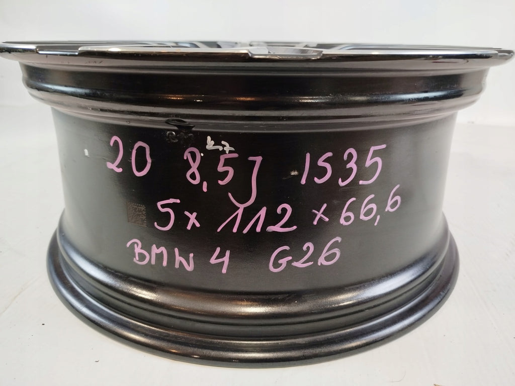 1x Alufelge 20 Zoll 8.5" 5x112 35ET Glanz Silber 8747310 BMW G26 Rim Wheel FEL7743468180lf