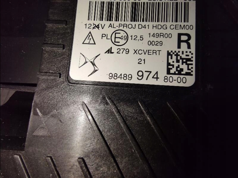 Frontscheinwerfer Citroën Ds4 9848997480 Laser Rechts Scheinwerfer Headlight SCH5240266985kb